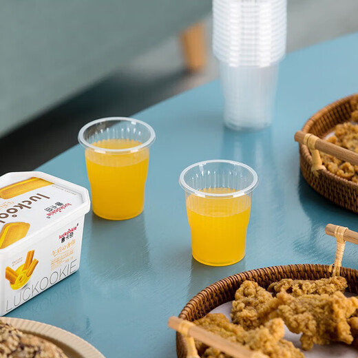 Camellia (CHAHUA) aviation cup disposable cup thickened plastic cup pp transparent plastic cup household use 100 pieces 140ML