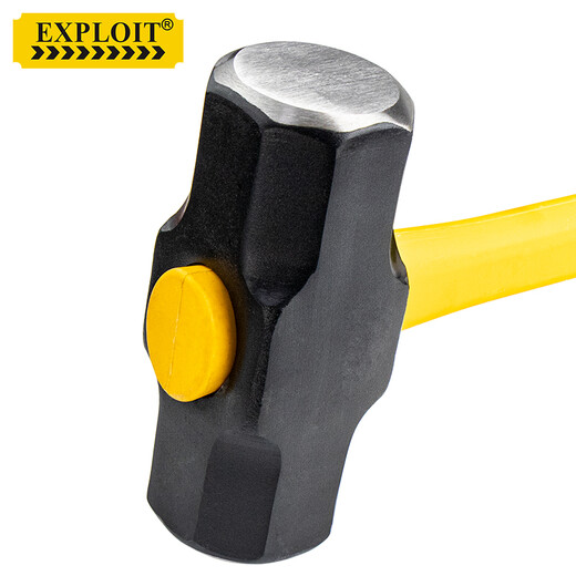 EXPLOIT inverted octagonal hammer all-steel hammer heavy-duty fiber handle large hammer 10 pounds shock-absorbing handle 101188