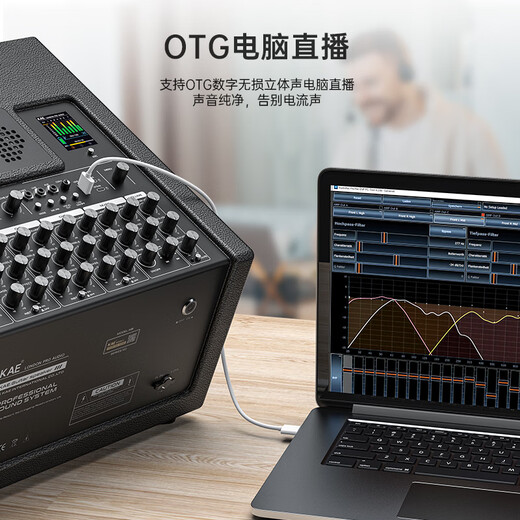 KAEK8 British kae audio flagship musical instrument singing speaker outdoor road show guitar high-power professional karaoke live stereo surround sound kae-k8 K8 black (rated 500W) + 500G score reading and karaoke machine official standard