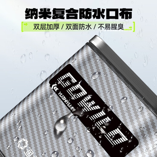 Fishing Source Fish Protector Special Square Fish Protector Fishing Net Pocket Thickened Quick-drying Fish Protector New Small Fish Protector Wild Fishing 23cm 1.5m Composite Carbon Pattern Thickened and Reinforced Can be Put in a Fishing Box