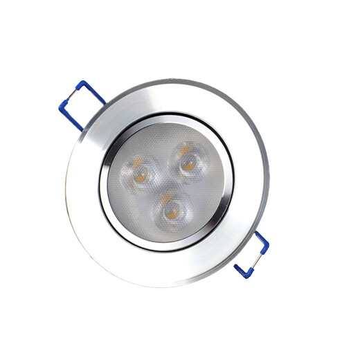 LED small spotlight 3W color spotlight opening 5cm 6cm bar wine cabinet bull's eye lamp downlight ceiling 5.5 hole lamp 3W luxury white light (opening 6-7.5CM)