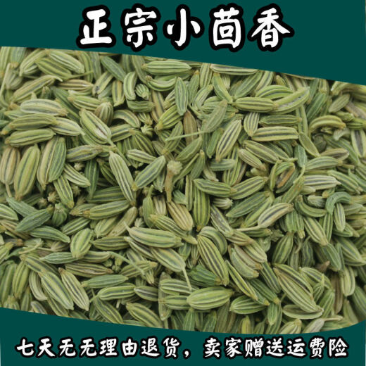 New arrival Gansu fennel seeds 500g g spice seasoning marinade ground fennel spice granules Gansu fennel 500g (one Jin [Jin equals 0.5 kg])