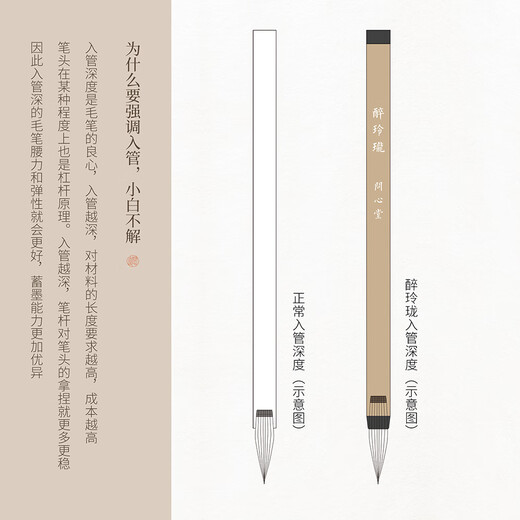 Wenxintang pequeño pincel de escritura regular, Zui Linglong, cepillo de pelo morado y pelo de conejo, copia de sutra de nivel profesional, escritura regular pequeña para adultos, estilo exquisito mejorado y juego de pinceles para el cabello, caligrafía para principiantes, Zui Linglong, individual