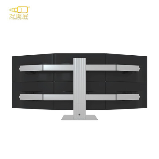 Haoduoping professional six-screen stock trading multi-screen computer, foreign exchange, futures and stock traders, market reading monitor, trader, one machine multi-screen stock trading assembly computer, six-screen complete set, professional financial six-screen - Jinniu U5 version丨aesthetic bracket 25-inch HD monitor complete set (including door-to-door installation)