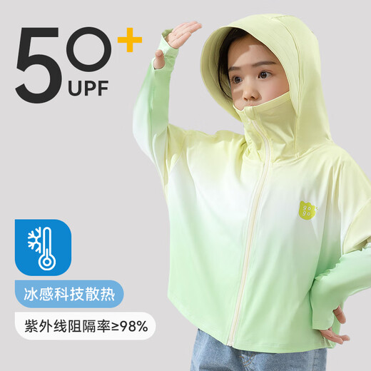 
Tsyu children's sun protection clothes girls and boys summer 2025 new ice silk sun protection clothes thin coat summer protection purple F9929 160