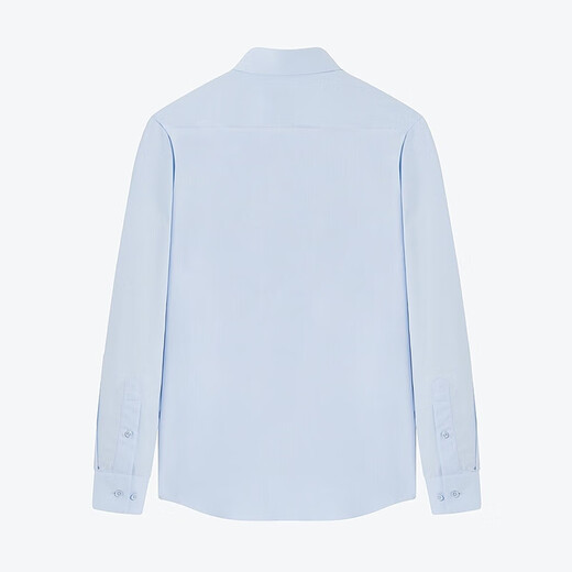 SEVEN long-sleeved shirt men's spring business casual formal herringbone men's lapel shirt sky blue 40