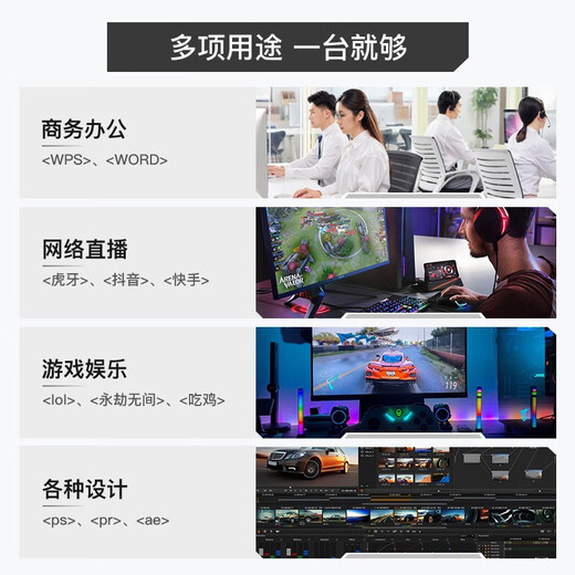 Gigabyte family bucket 12-issue interest-free AMD Ryzen R7 7800/9800X3D+9070XT/5070TI/5080 e-sports game console desktop complete machine thousand frames e-sports configuration four 7800X3D+5070