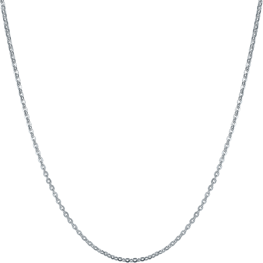 Saturday Fu PT950 platinum necklace women's O-shaped chain B058720 about 1.36g 40+5cm birthday gift