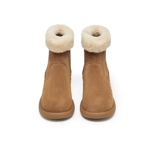 Tianmeiyi Snow Boots Autumn and Winter Commuting Wear Plush Short Boots Thick-soled Casual Slimming Versatile Boots Warm Women's Boots