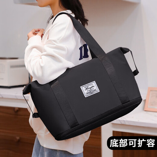 Lohas Travel Bag Women's Large Capacity Fitness Portable Hanging Suitcase Setable Trolley Short-distance Outing Storage Bag Women