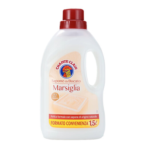 Big Rooster Butler (CHANTECLAIR) imported from Italy, household natural soap, intimate clothing, baby and pregnant women laundry detergent 1.5L bright white, smooth and fragrant Marseille *3 bottles
