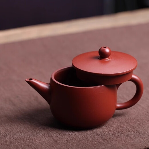 Yipingongfang Chaozhou hand-drawn pot household small-capacity Gongfu tea set pure handmade raw mineral red clay pot mini large open teapot Hanwa pot 100ml