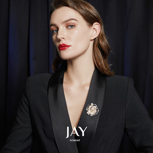 Jay rose flower brooch, high-end female corsage accessories, birthday gift for mother, mother-in-law and elders