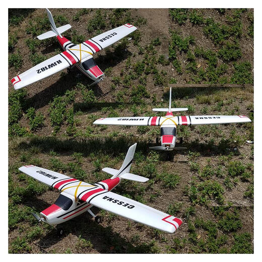 Modèle réduit d'avion à voilure fixe Cessna cessna182 envergure 1,2 mètres Cessna télécommande avion d'entraînement d'entrée de gamme avion vide rouge