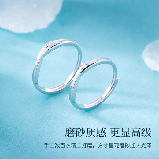 MZMZ Staying Together Couple Platinum Ring Pair Pt950 Platinum Pair of Rings for Girlfriend on Birthday and Anniversary to Stay Together Like a Pair of Rings PT950 Platinum Material