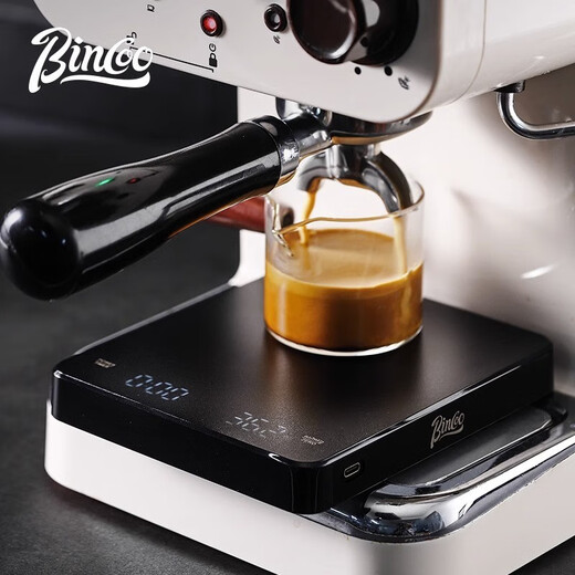 Bincoo high-precision coffee electronic scale automatic timing kitchen scale baking electronic scale household small weighing food high-precision electronic scale (rechargeable touch screen model)