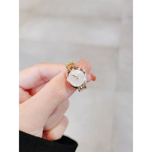 QUAMER Niche Design Watch Ring Personality Fashion Creative Index Finger Ring Single Open Ring LY3586 Ring-Watch Opening Adjustable