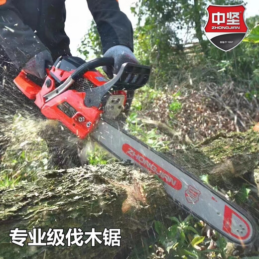 Zhongjian Chainsaw Professional-grade high-power logging saw model 125, 255, 256, 360 Industrial-grade chain saw Moso Bamboo Saw Zhongjian 256-20 inches with 1 chain and 1 guide plate Haoli