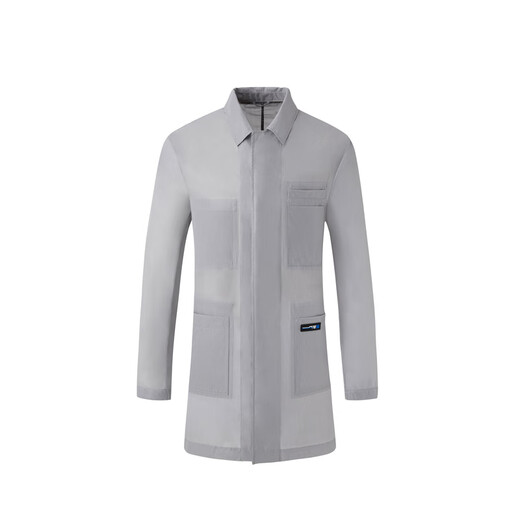 PORTS Men's spring men's mid-length windbreaker MM8T002MWO019 LT GRAY S