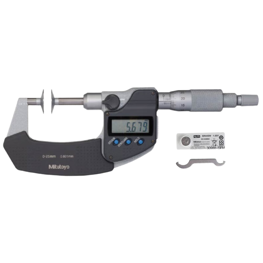 Mitutoyo digital display public normal micrometer C digital display disc micrometer paper measurement 323-250-30/0-25mm/0.001mm