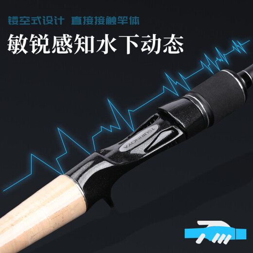 钓之屋（TSURINOYA） 斩刀泛用远投路亚竿 ML/M调直柄枪柄鱼钩翘嘴鲈鱼竿配FUJI导环 斩刀 2.03米L调枪柄泛用路亚竿-B682L