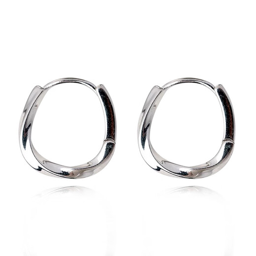 SEVEN DEGREE S925 silver earrings, Moebius earrings, temperament earrings, versatile earrings circles, high-end holiday gifts for girlfriends