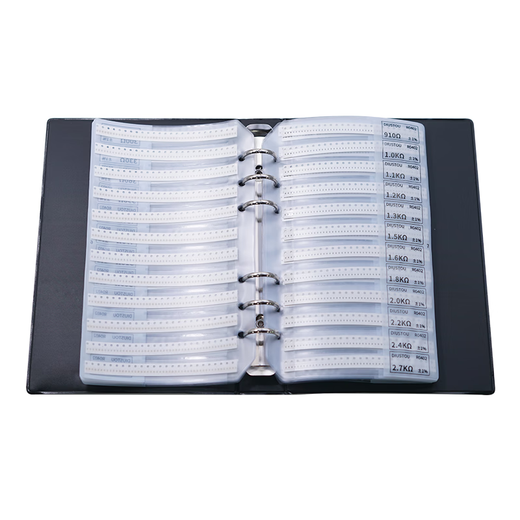 Throwing stones Chip resistor book Capacitor book Multilayer inductor book Electronic component sample book High-precision circuit experimental components 0402 170 kinds of resistance values 1% resistor book 1 box