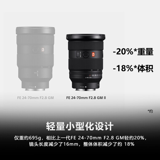 Sony (SONY) Guaranteed Price 11.11 FE 24-70mm F2.8 GM II Full Frame Standard Zoom G Master Lens (SEL2470GM2)