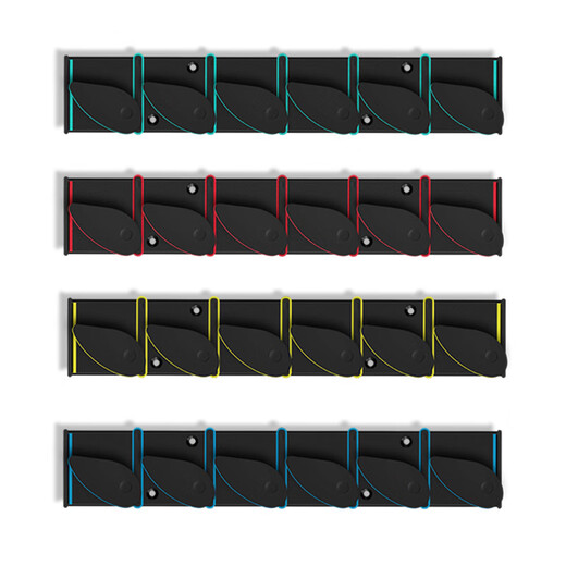 Two-dimensional wall-mounted lure rod rack display rack quick button fishing rod rack fishing rod rack convenient collection vertical lake blue fishing rod rack