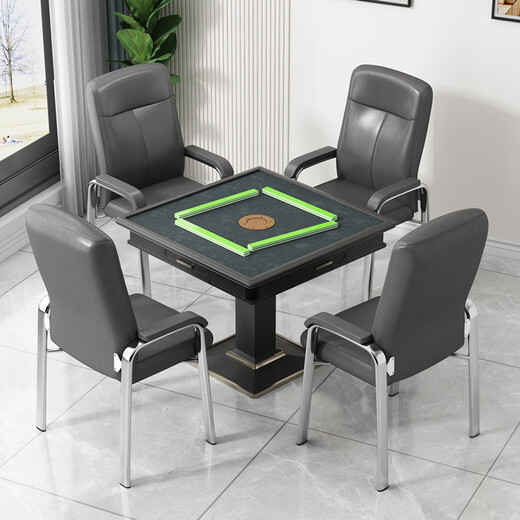 Youqixin solid office meeting and negotiation chair hotel conference room comfortable sedentary leisure chair chess and card room thickened mahjong chair urban blue