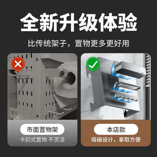 Home Baili Cubierta del Calentador de Agua Revestimiento de tuberías de Gas Tablero Perforado Decorativo Cocina Tablero de Revestimiento de Gas Natural montado en la Pared Estante de Almacenamiento Pistola Panel magnético Gris + Juego de 4 Piezas 35 * 30 cm