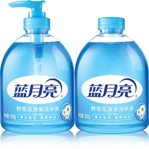 Blue Moon Hand Sanitizer Rich Foam, Refreshing, Oil Removing and Odor Removing 500g + Hand Sanitizer Refill 500g