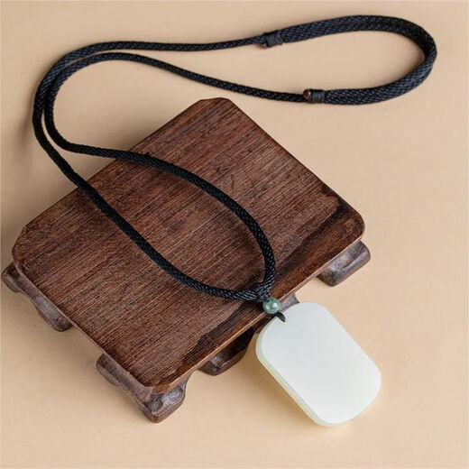 Ningxinge pendant lanyard hand-woven red rope necklace rope jade jade pendant pendant rope men and women adjustable temperament black丨1.5mm