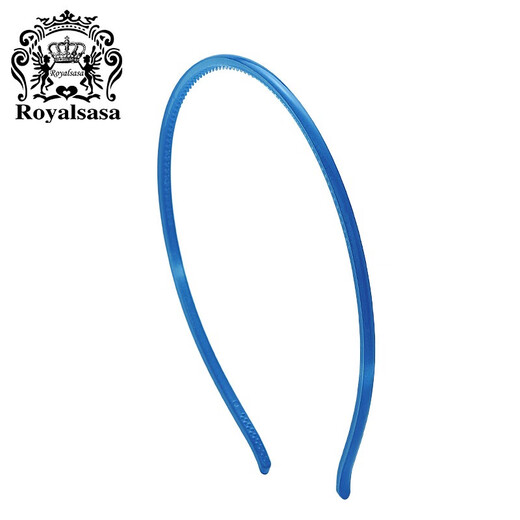 Royal sasa Korean ultra-fine glossy hairband with toothed headband broken hair clip for face washing simple and versatile headwear for women blue BE