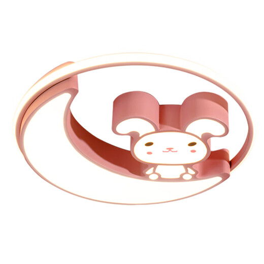 祎琳（yilin）儿童房间灯LED卧室灯2024年新款书房灯卡通男孩女孩公主房灯 粉KT猫-43CM 单色白光