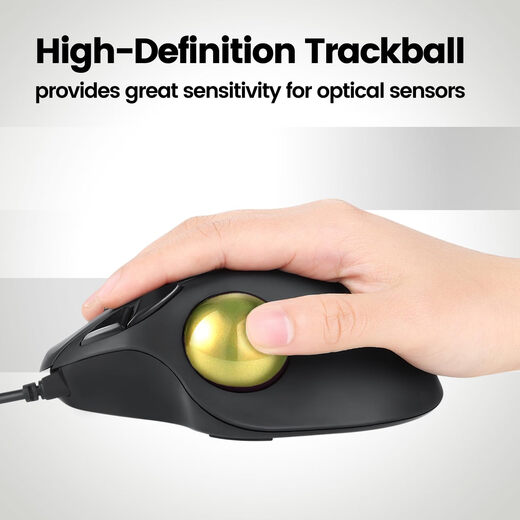 perixx 1.34英寸轨迹球 黄色替换球 兼容多款鼠标 办公便捷