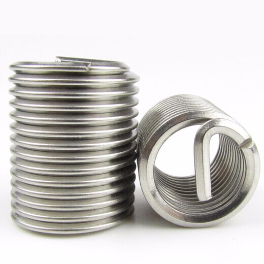 Jishuo M6 M24 304 stainless steel fine thread thread sleeve wire screw sleeve/thread protective sleeve fine thread screw sleeve M10*1.0*1D 5 pcs