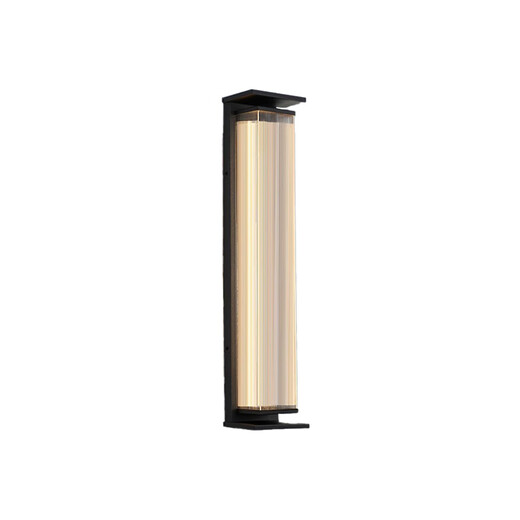Shangda Outdoor Wall Lamp Waterproof Outdoor Terrace Solar Wall Lamp Exterior Wall Pillar Modern Simple Garden Strip Wall Lamp Default warm light, if you need other light colors, please contact customer service