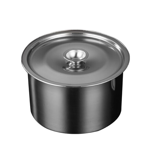 FEiNASi 304 stainless steel steaming bowl household stainless steel soup bowl with lid steamed egg steaming rice bowl stew pot 18cm-304 stew pot