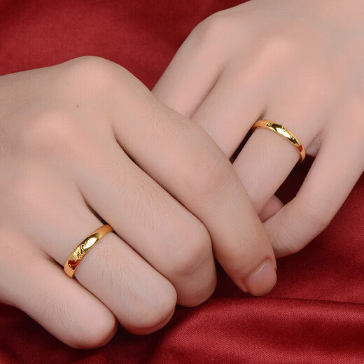 Lossotlove you love 999 pure gold boutique gold ring female living ring proposal wedding birthday gift