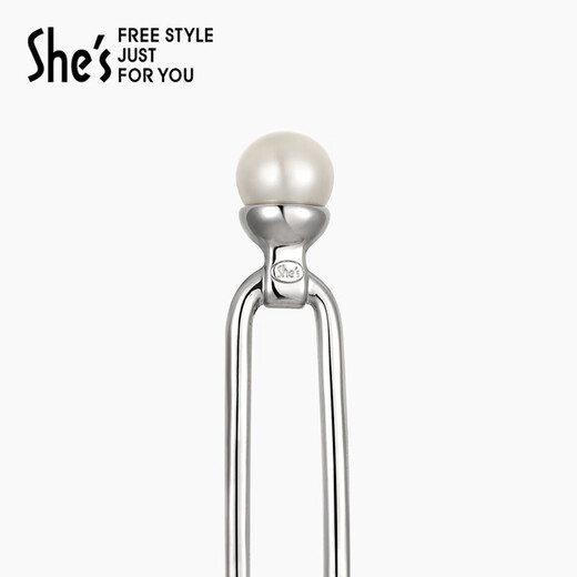 She s Qianzi Babiye craft pearl plate hairpin ancient style new Chinese style U-shaped hairpin ball hairpin hairpin hair accessories silver H0