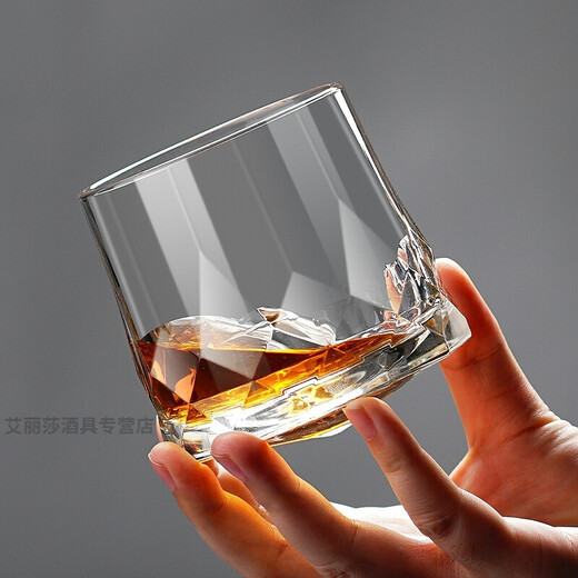 Original imported Ocean creative tumbler glass table whiskey cup Internet celebrity cup top spinning foreign wine cup beer cup 260ml rotating cup