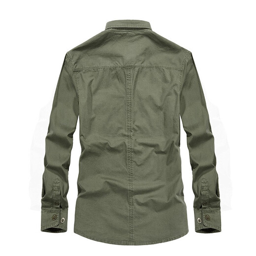 JP Autumn Outumn Outdoor Men's Long-Long Shirt Shirt Wask Camiseta casual 1283 Blue oscuro M-170