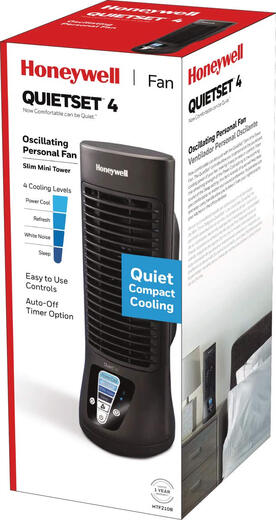 
HONEYWELL HTF210B QuietSet Personal Table Fan Black