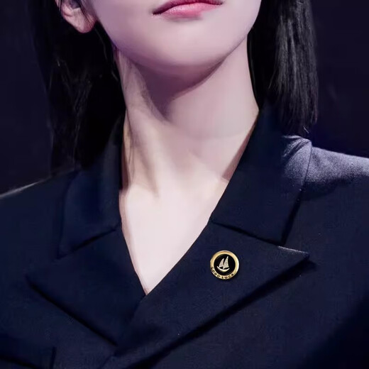 Mrs win (Mrs win) smooth sailing men's brooch suit corsage business lapel pin navy style badge personalized badge accessories sailboat (pin style) A29-101