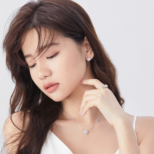 Fanci (Fanci) star-point round earrings for women, earrings, girlfriend birthday gifts, silver jewelry, confession gifts, star-point earrings, no Specifications