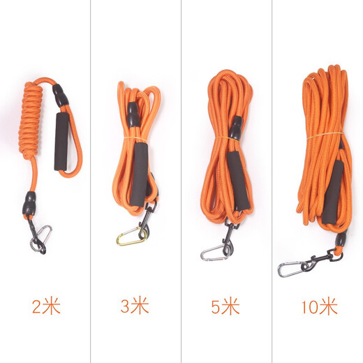 SLPC dog leash, extended dog leash, large dog golden retriever, small and medium-sized dog Teddy Pomeranian, corgi French dog leash, black, rope thickness 1cm 5 meters