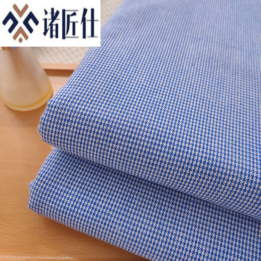 Zhujiangshi Shanghai old-fashioned bed sheet, nostalgic old coarse cloth bed cover single piece, simple, sweat-absorbent, breathable and not easy to wrinkle, suitable for all seasons, Houndstooth coffee 2.5*2.5 meter single piece (for 1.8 meter bed)