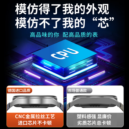 爱百分 【25新智能】华强北智能手表watch4pro进口品质长续航真心率血氧血压运动蓝牙通话学生成人男 高配版【蓝牙通话+真心率血压血氧+NFC+支付】 进口品质+双表带