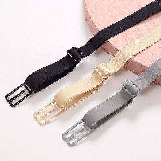 Changyin shoulder strap anti-slip buckle underwear with shoulder strap detachable anti-slip artifact invisible belt anti-slip soft Q-elastic 3-pack Q-elastic adjustment model_skin color 3-pack
